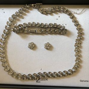Necklace, bracelet and earrings